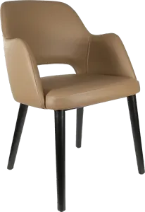 FL Sorbet Vinyl Upholstered Timber Legs Hospitality Chair thumbnail 4