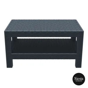 FL Monaco Hospitality Moulded Resin Outdoor Lounge Table thumbnail 1