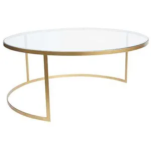SH Marina Glass Top Round Nesting Coffee Tables thumbnail 2