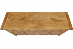 MF Honey Recycled Elm Timber 2 Drawer 4 Door Buffet - 180cm thumbnail 2