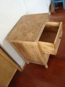 MF Morocco Recycled Elm 2 Drawer Bedside Table thumbnail 6