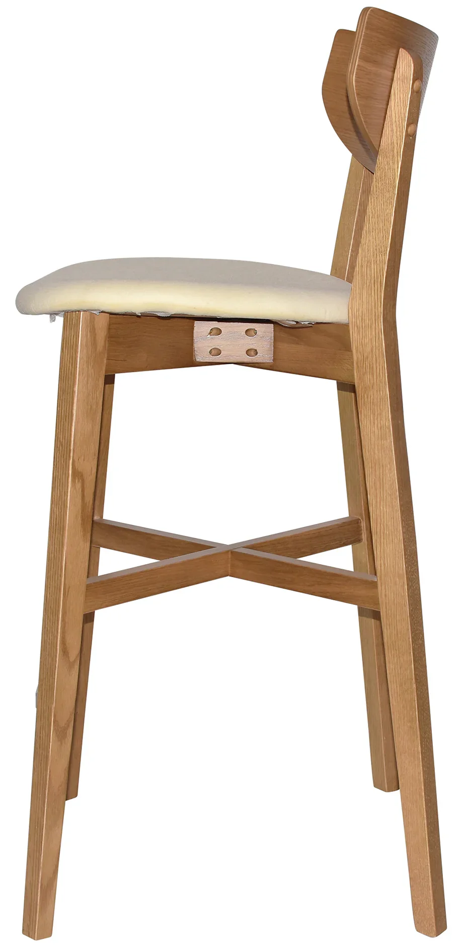 EZ Rialto Light Oak Stained Solid Timber Framed Barstool