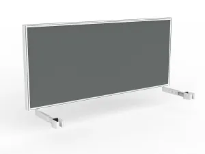 OL Studio Deskmount Screen for Agile Individual Desk – Splice Fabric White Frame thumbnail 7