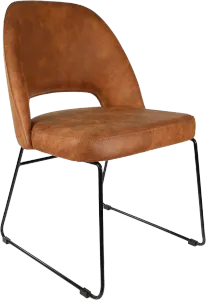 FL Semifreddo Premium Vinyl Upholstered Sled Base Hospitality Chair thumbnail 2