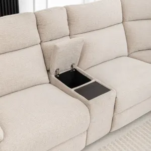 VI Dream Fabric Upholstered 5 Seater Electric Recliner Modular Corner Lounge thumbnail 4