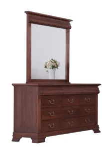 AW Caroline 9 Drawer Dressing Table with Mirror thumbnail 2