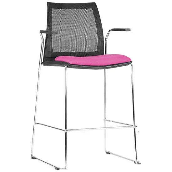 ST Vinn Mesh Back Stackable Hospitality Stool with Arms