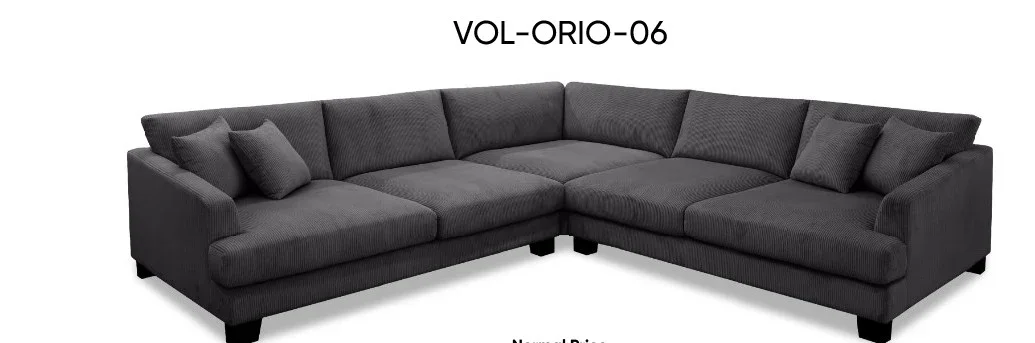 VI Orion XL 3PC CNR Lounge-Fabric Upholstered - Lt Gry