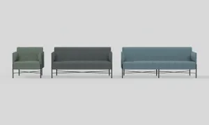 OL Avalon Fabric Upholstered Reception Area 2 Seater Sofa thumbnail 9