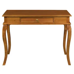 CT Queen Anne Solid Timber 1 Drawer Sofa Table thumbnail 1