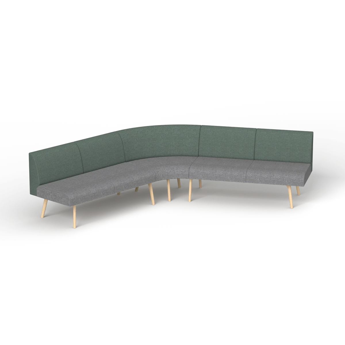 OL Willow Fabric Upholstered Reception Area Corner Sofa