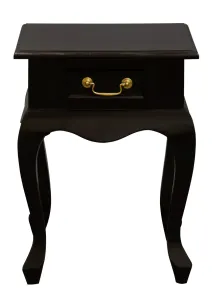 CT Queen Anne Solid Timber 1 Drawer Lamp Table thumbnail 3