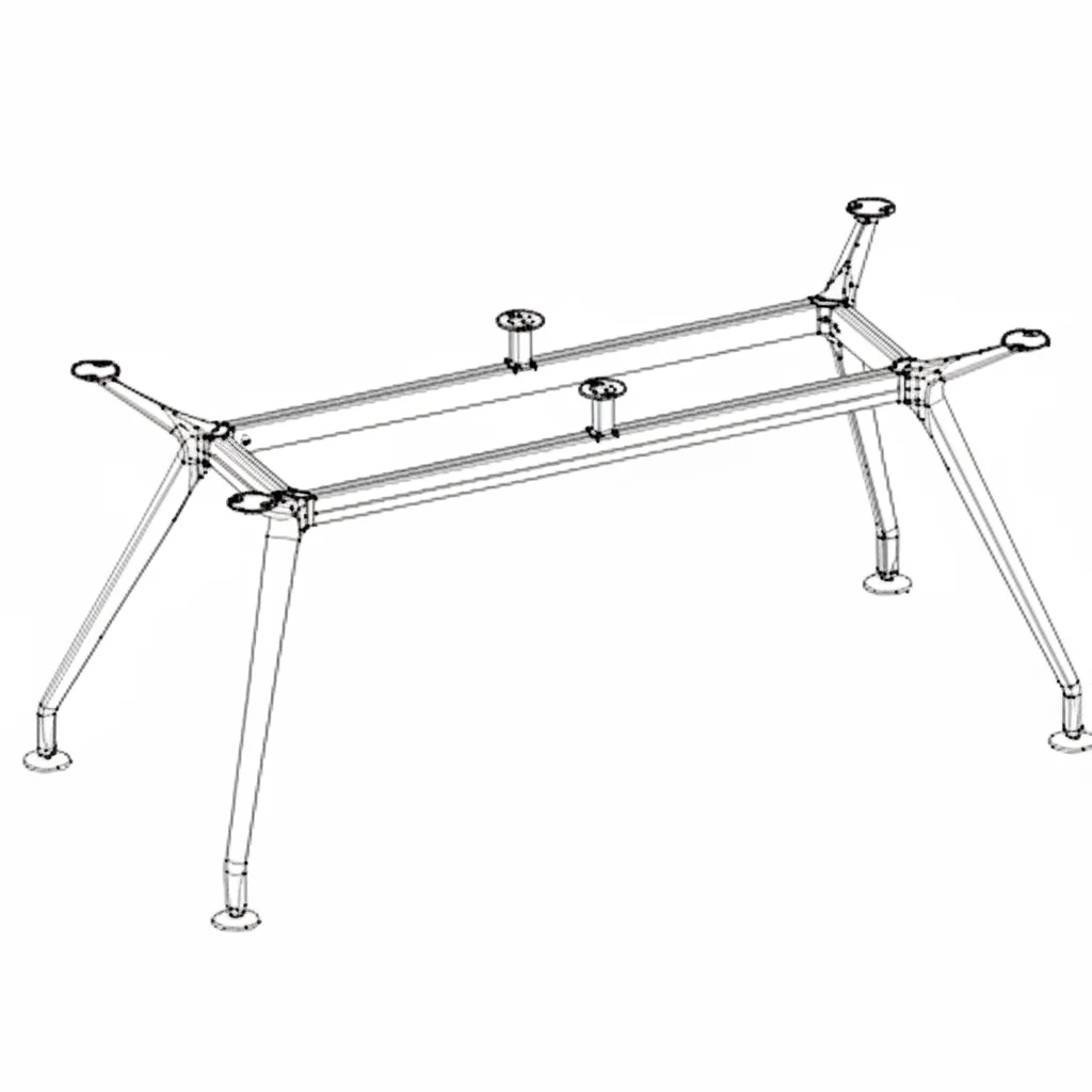 DD Apollo Metal Boardroom Table Base