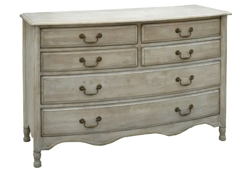 VI Chantelle Solid Timber 6 Drawer Dressing Table