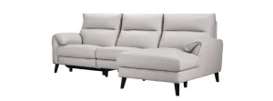 EL Malanie Chaise Leather 3 Seater Sofa thumbnail 2