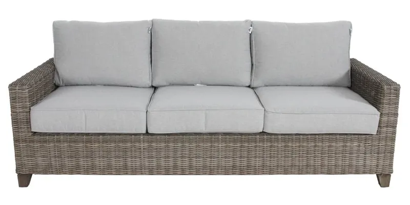 VI Dockside Synthetic Rattan Wicker 3 Seater Outdoor Lounge
