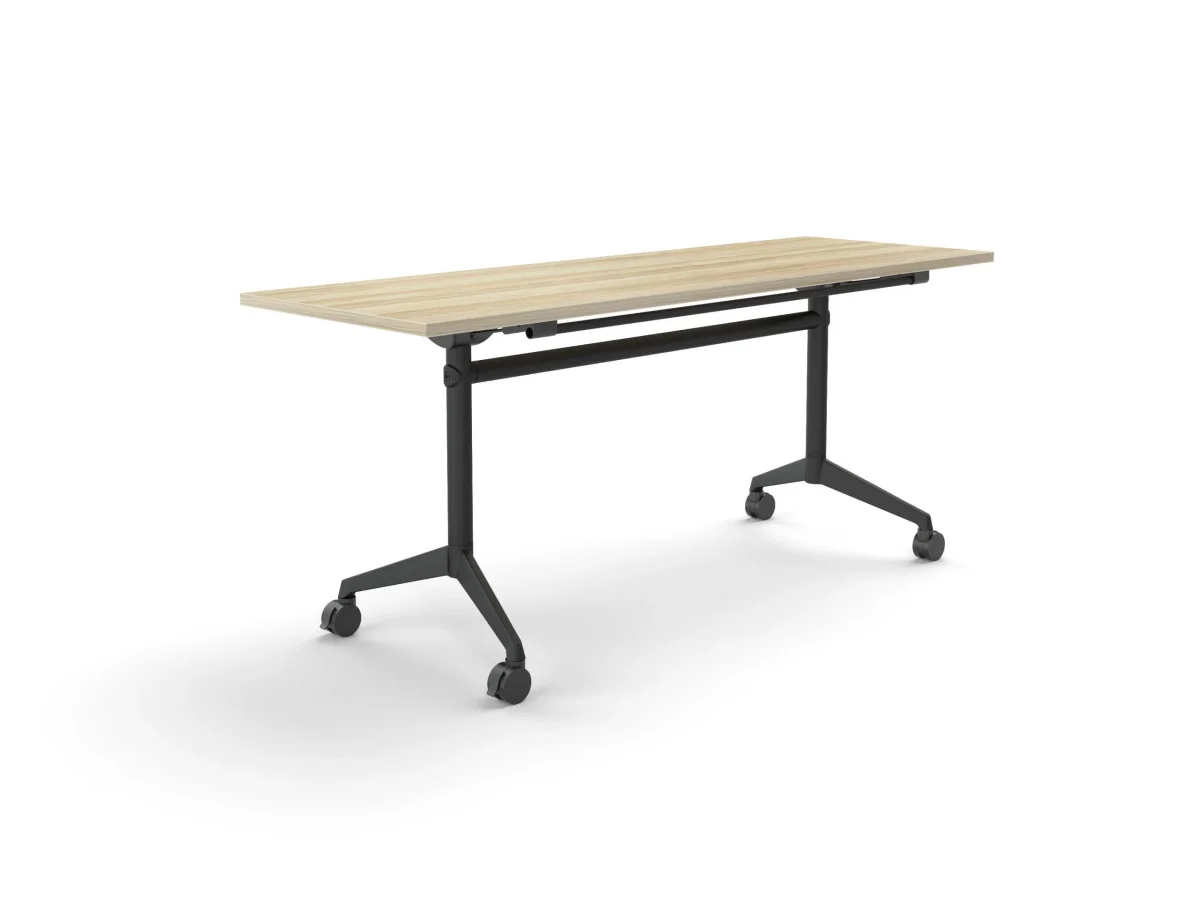 OL Modulus Flip Table with Rectangle Top All Black Frame