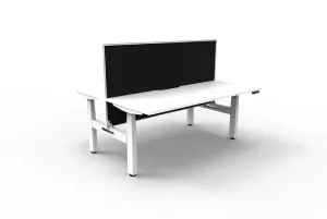 RL Boost+ Height Adjustable 2 User Back to Back Workstation with SHUSH30 Screen thumbnail 7