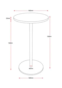 RL Estilo Disc Base Round Bar Table thumbnail 3