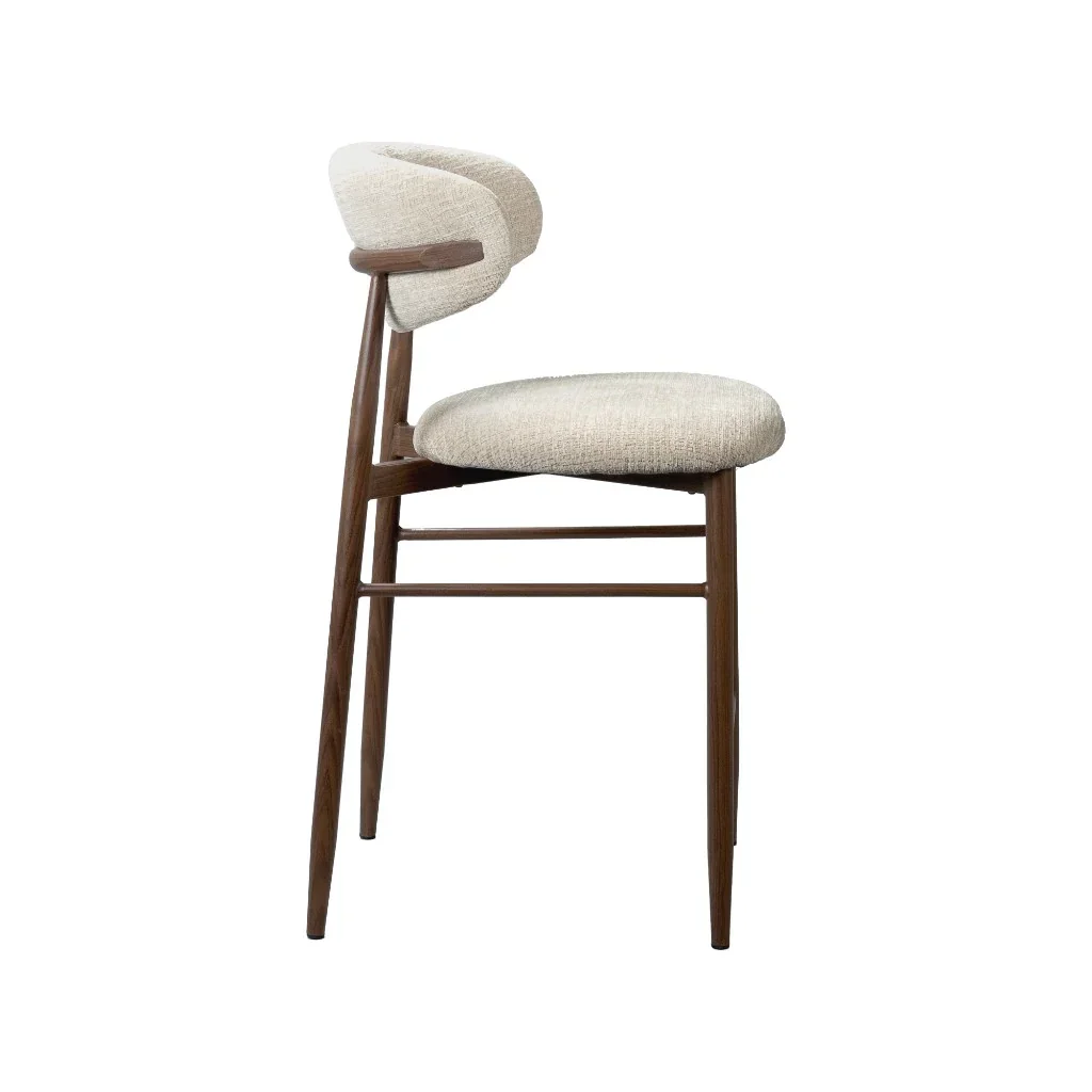 VI Cotswold Fabric Upholstered Bar Chairs - Beige