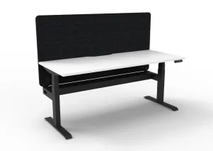 RL Boost Plus Motorized Height Adjustable Workstation with Black Eco Panel Screen thumbnail 8