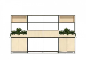 OL Rhodes 8 Door 2 Large Cubby Welded Storage with 6 Planter Box thumbnail 2