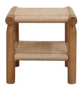 CT Kelly Timber Frame Handwoven Papercord Lamp Table thumbnail 2
