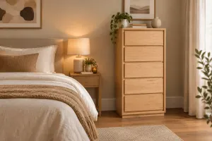 MD Moni Solid Timber Lingerie Chest with 5 Drawers thumbnail 2
