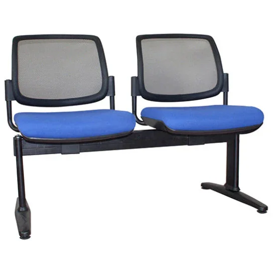 ST Maxi Mesh Back Upholstered Seat 2 Seater Beam Seating
