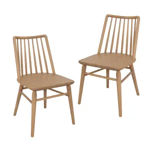 CT Riviera Solid Timber Dining Chair - Set of 2 thumbnail 1