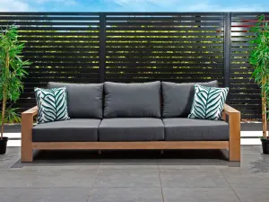 VI Marrakesh Solid Timber 3 Seater Shaded Outdoor Lounge with Cushion thumbnail 2