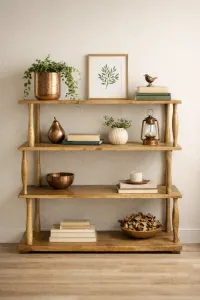 CR Carlos Solid Timber 3 Shelf Bookcase thumbnail 2