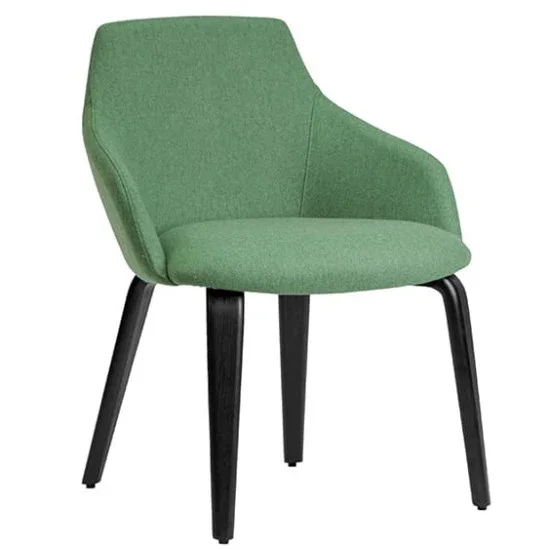 ST Gold Timber Legs Fully Upholstered Breakout Chair