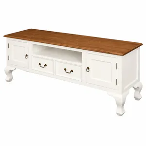 CT Queen Anne Solid Timber 2 Door 2 Drawer Entertainment Unit thumbnail 10