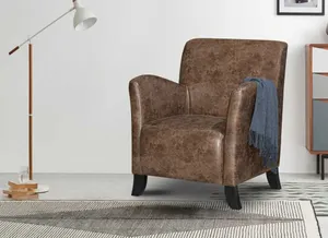 BT Theodore Faux Leather Upholstered Armchair thumbnail 4