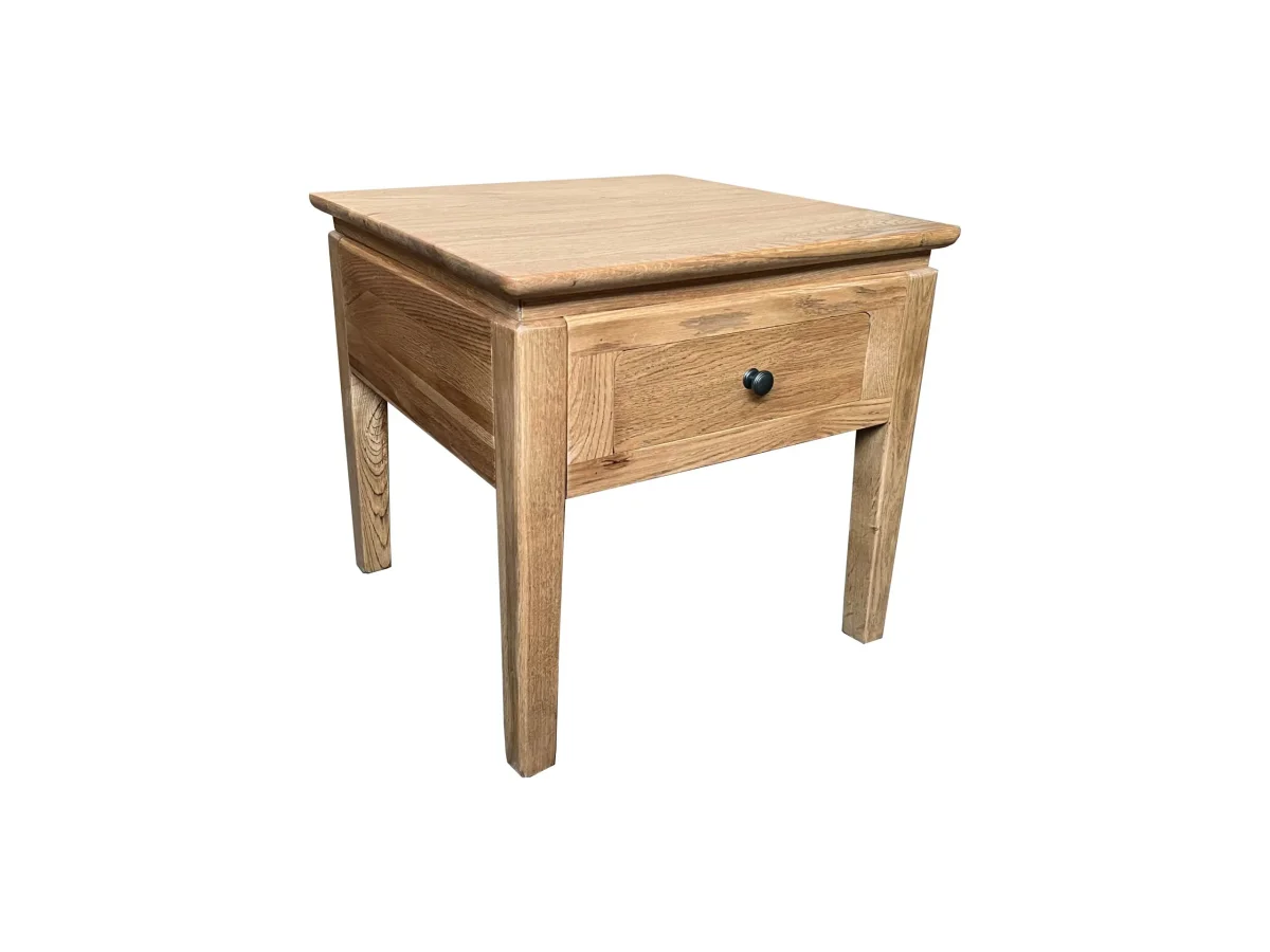 MF Crown Solid Timber 1 Drawer Lamp Table or Side Table