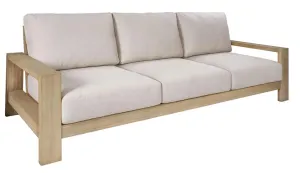 VI Marrakesh Solid Timber 3 Seater Shaded Outdoor Lounge with Cushion thumbnail 6
