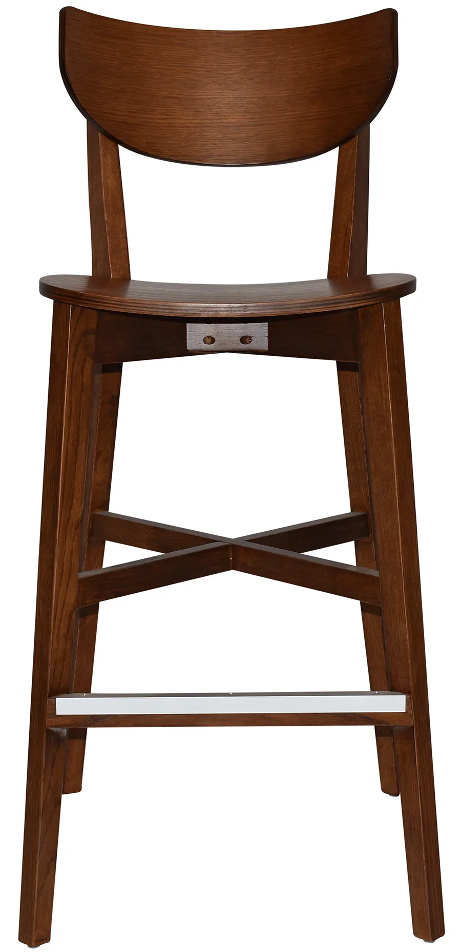 EZ Rialto Light Walnut Stained Solid Timber Framed Barstool