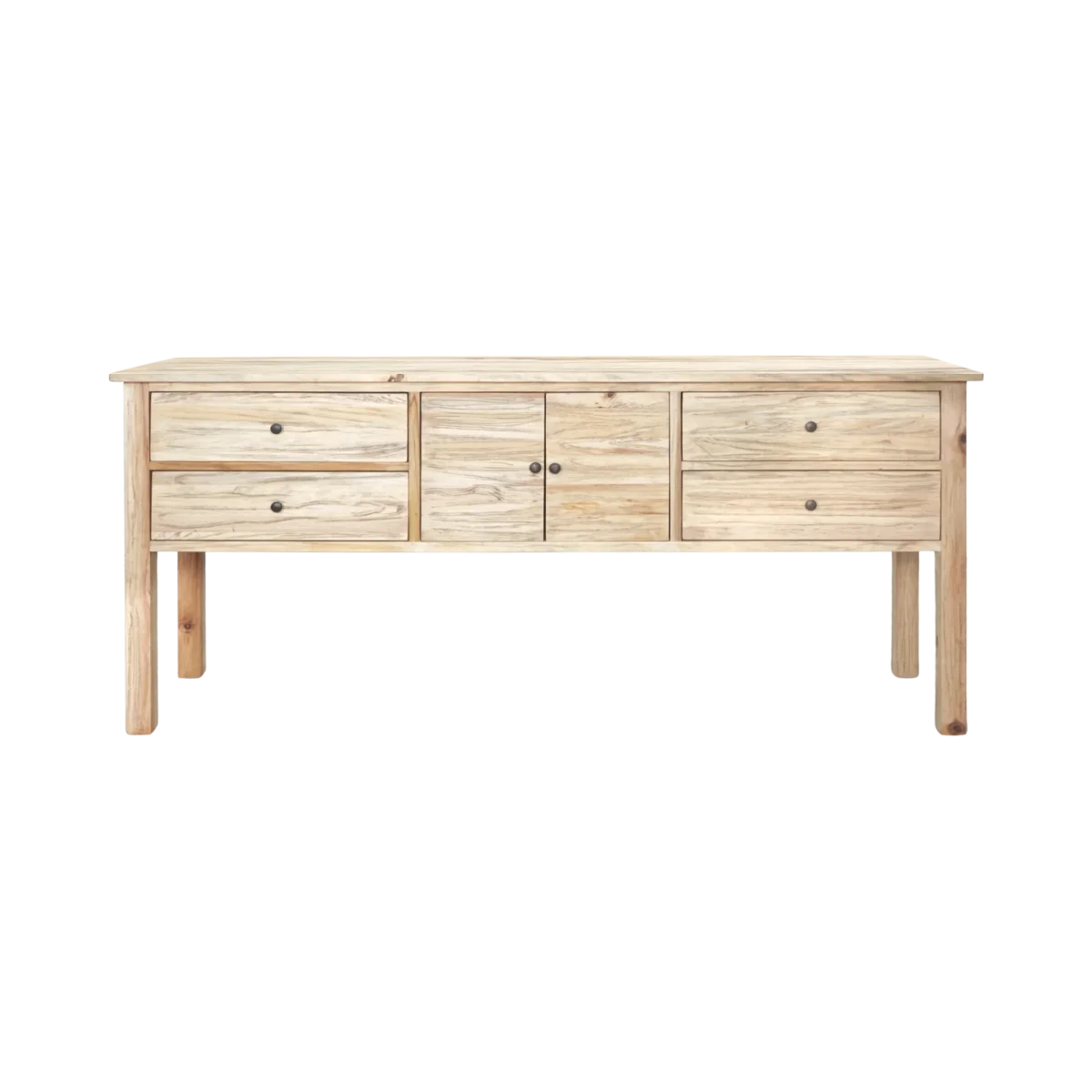 CR Sonoma Solid Timber 4 Drawer 2 Door Buffet