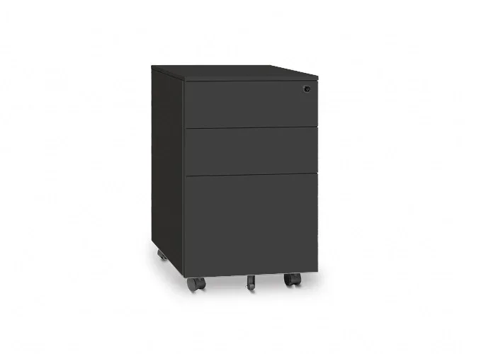 DD Lunar Metal 2 Drawer 1 File Mobile Pedestal