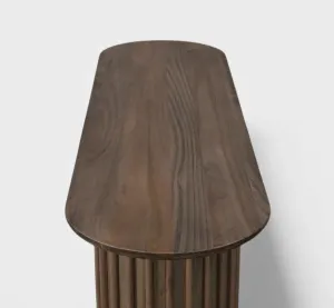 MD Hobart Solid Timber D End Hall Table thumbnail 4