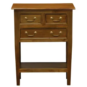 CT Tasmania Solid Timber 3 Drawer Sofa Table thumbnail 1