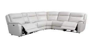 VI Edward Leather Upholstered Modular Electric Recliner Lounge thumbnail 2