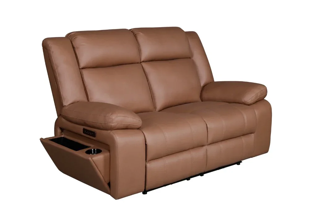 VI Cooper Fabric Upholstered 2 Seater Electrical Recliner Lounge
