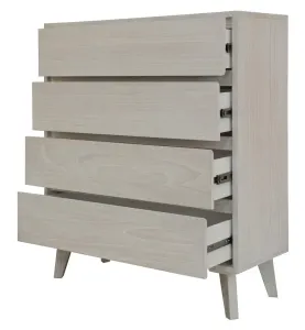 VI Polo Solid Timber 4 Drawer Tallboy thumbnail 3