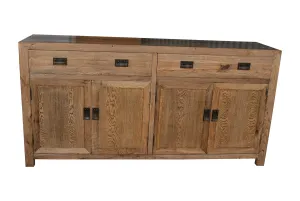 MF Oak Timber Buffet with Doors and Drawers thumbnail 10