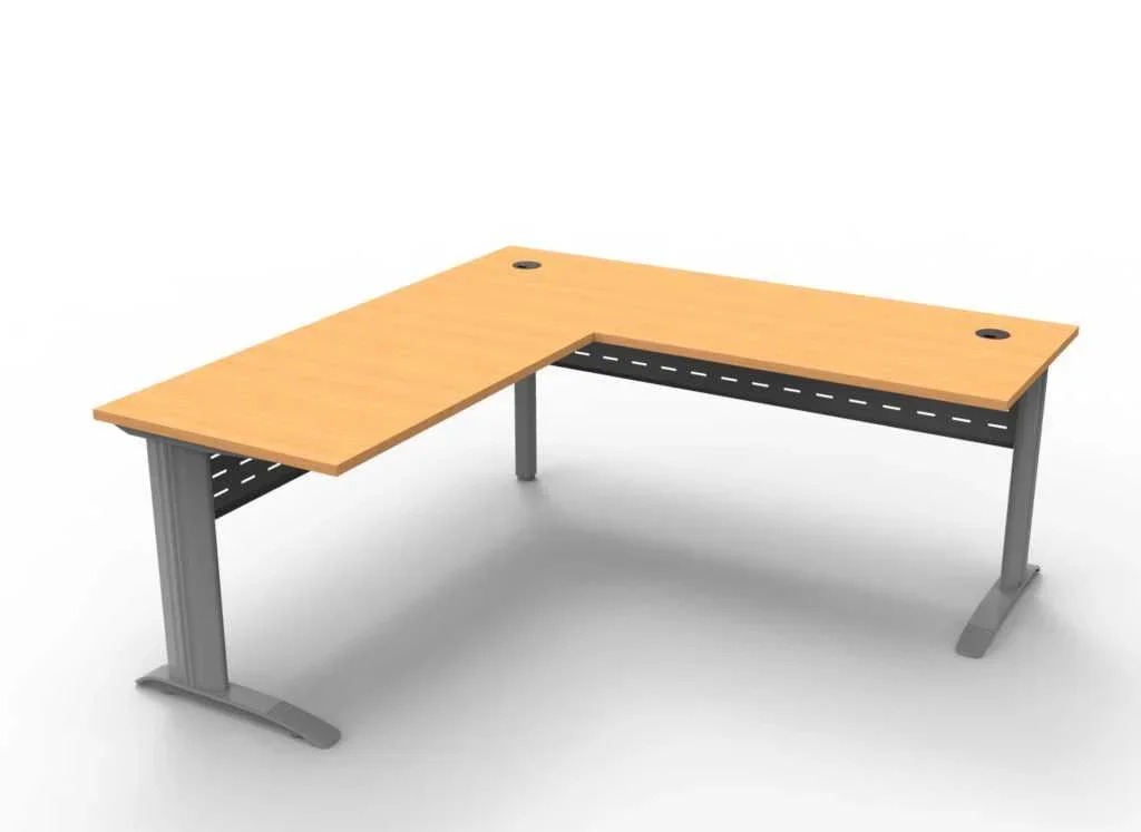 RL Span Beech Desk with Modesty and Return