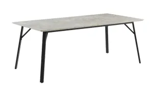 VI Primo Marble Look MDF Top Metal Leg Dining Table thumbnail 1