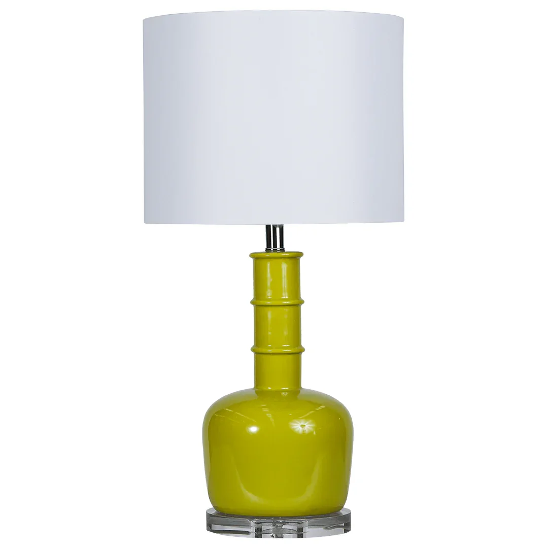 SH Ashley Ceramic Base Table Lamp - Green