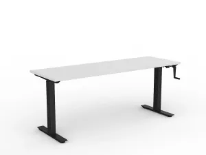 OL Agile Winder Height Adjustable Desk - Black Frame thumbnail 7